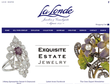 Tablet Screenshot of lalondejewelers.com